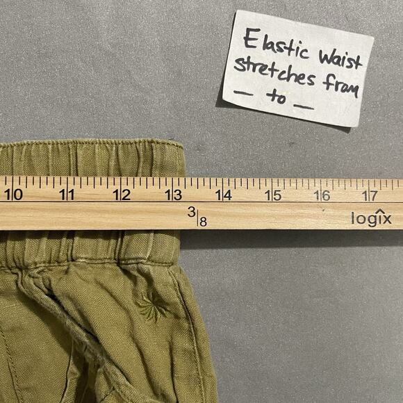 Athleta Poolside Linen Skirt Womens Size 4 Green Moss Ruffled Short Beach Casual - Picture 8 of 10